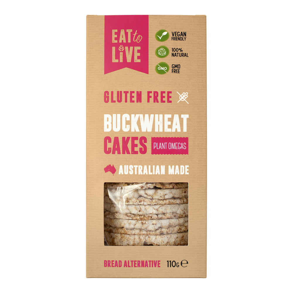 NEW Buckwheat Cakes with PLANT OMEGAS - Chia, Flax & Hemp (Australian made, Gluten & Grain Free)