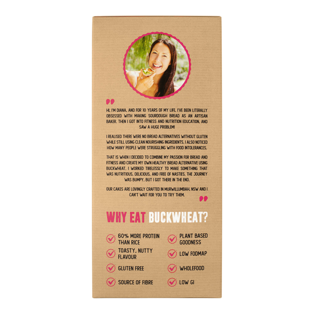 NEW Buckwheat Cakes with PLANT OMEGAS - Chia, Flax & Hemp (Australian made, Gluten & Grain Free)