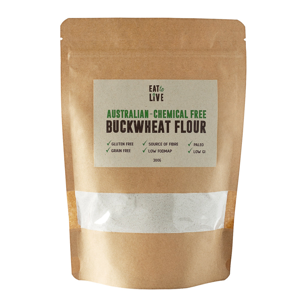 Buckwheat Flour (Gluten Free, Organic, Australian) EAT TO LIVE
