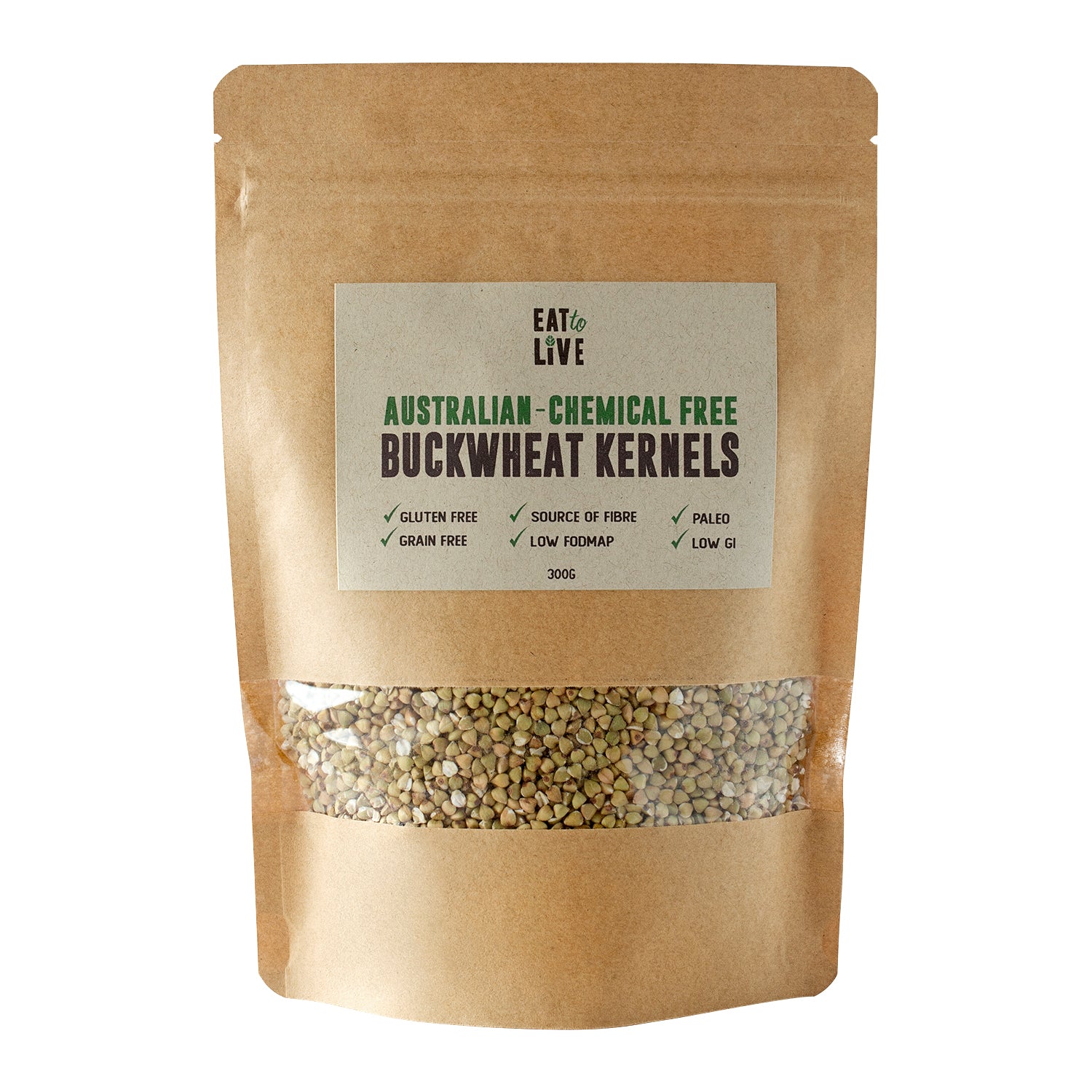 Buckwheat Kernels Raw (Gluten Free, Organic, Australian)