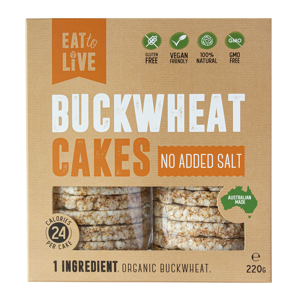 Buckwheat Cakes NO ADDED SALT (Australian made, Gluten & Grain Free)