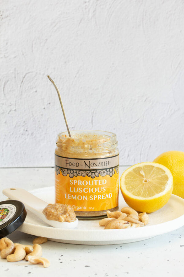 Sprouted Luscious Lemon Spread (Gluten Free, Dairy Free, Organic) 200g