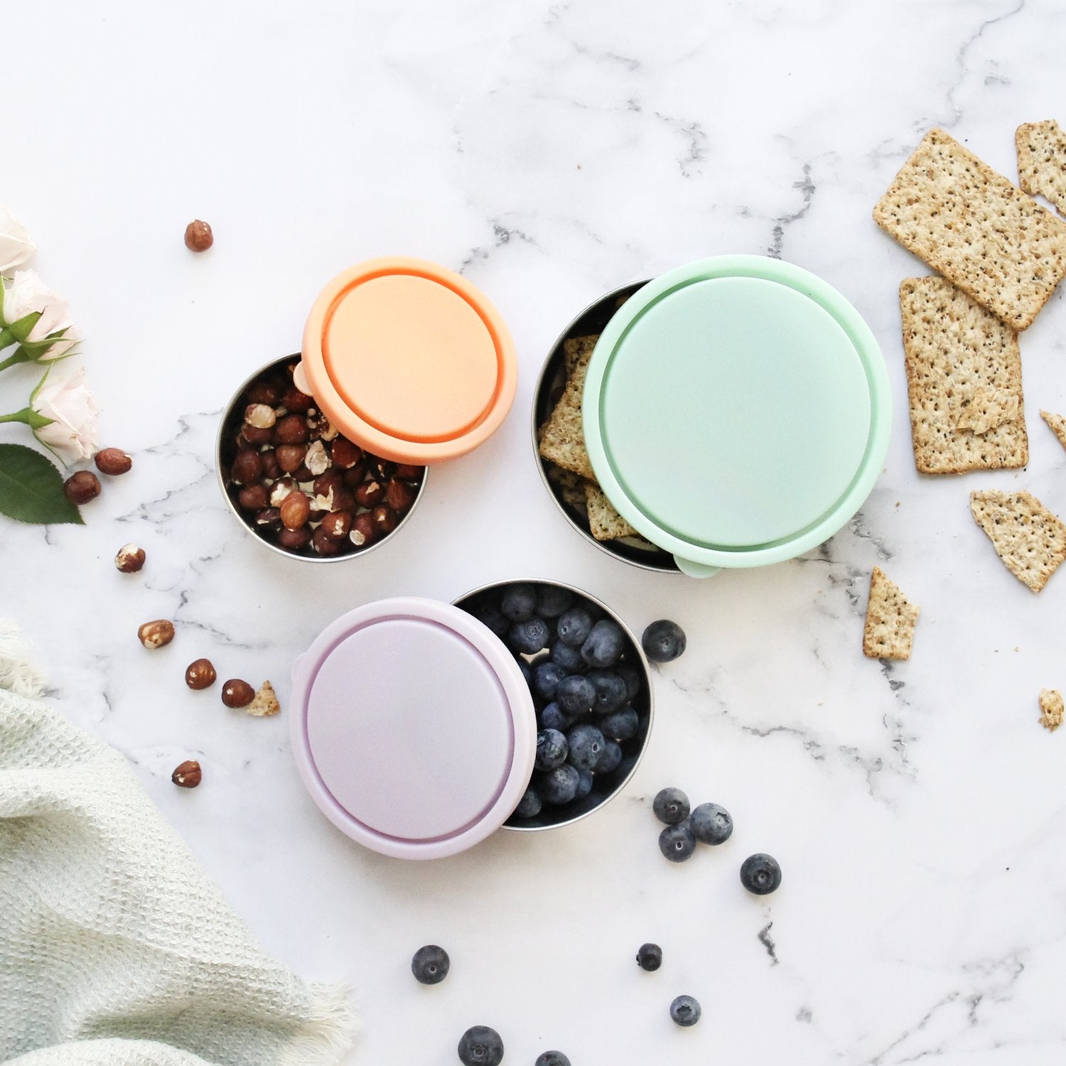 Round Nesting Containers. Great for packing our Cakes for Lunches or Snacks