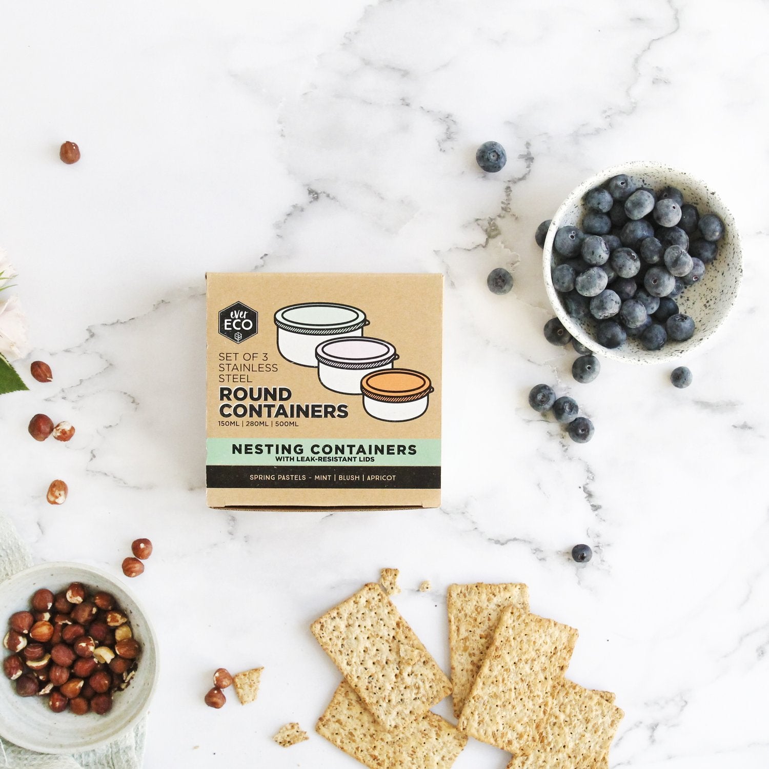 Round Nesting Containers. Great for packing our Cakes for Lunches or Snacks